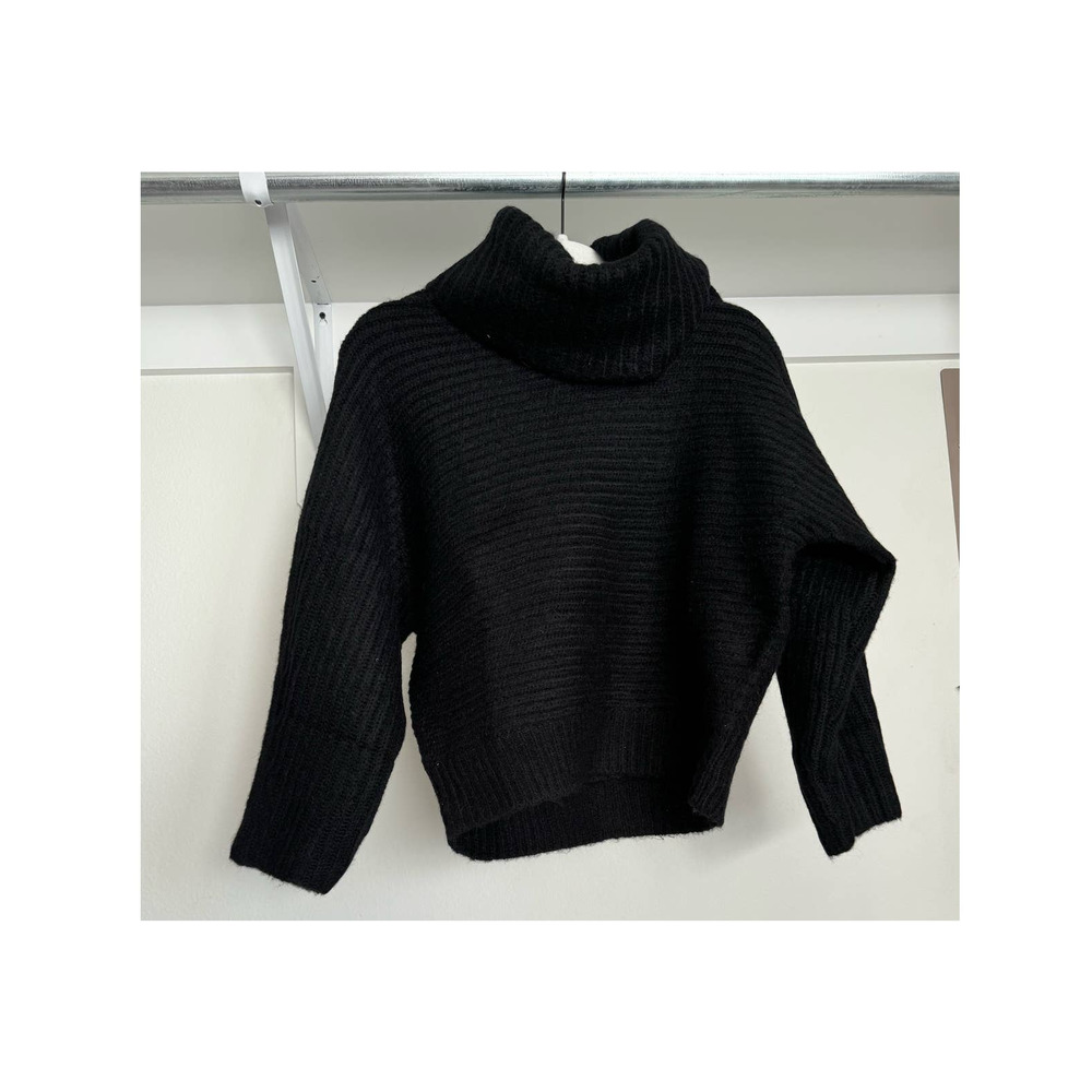 Leith Dolman Turtleneck Sweater In Black Size Small - Picture 3 of 7